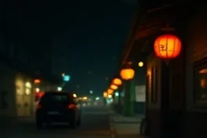 《雾港回声》剧集封面，雨夜码头与散落灯影