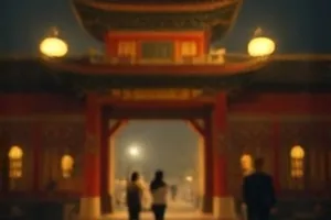《第七次快门》电影封面，暗房红灯与显影盘