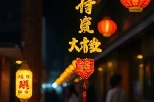 《回声墙》剧场版封面，空旷剧场与话筒支架